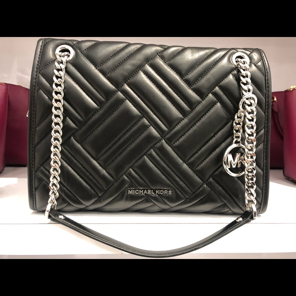 BRAND NEW ‼️ Black Kathy LRG MK Satchel